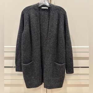 Vince Cashmere Marled Dark Gray Sweater